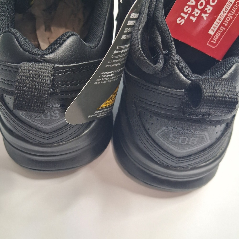 New Balance 608v5 Mens 7 Womens 8.5 Wide Black Slip Resistant Shoes WX608AB5 - Picture 12 of 12